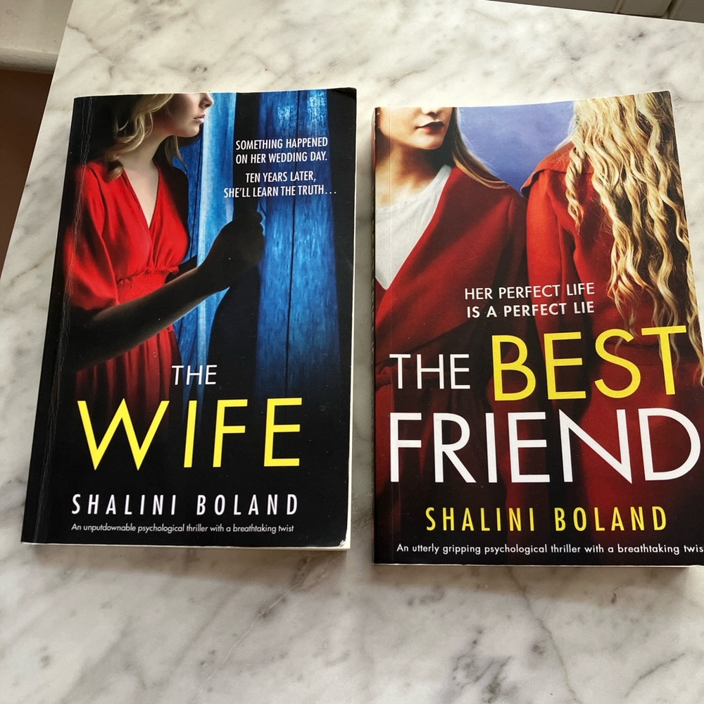 💗5/$25!💗 2 Psychological Thrillers by Shalini Boland - The Wife -The Best Friend
